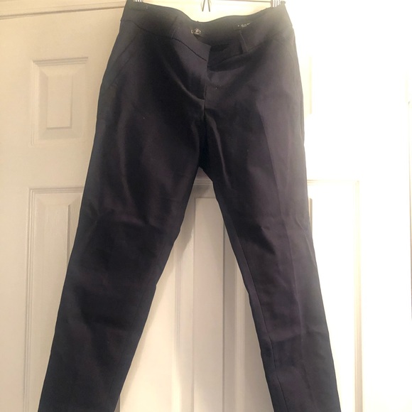 Ann Taylor Petite Navy Ankle Crop Pants - Picture 1 of 4